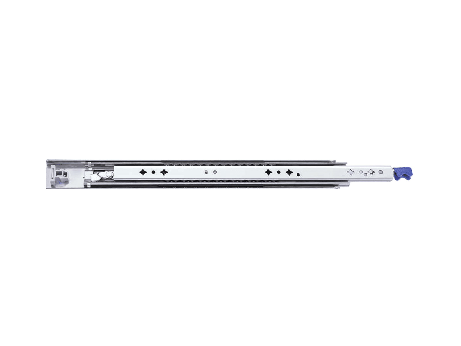 53 mm锁定三节工业钢珠滑轨
